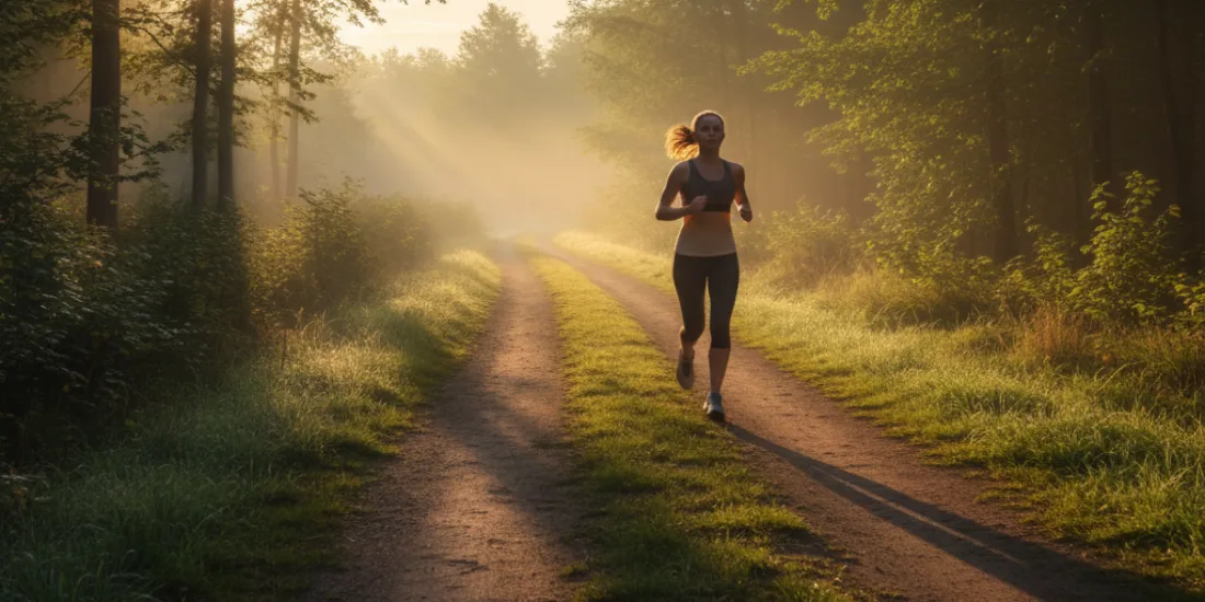 Outdoor-Laufen als einfache M&ouml;glichkeit, fit zu bleiben